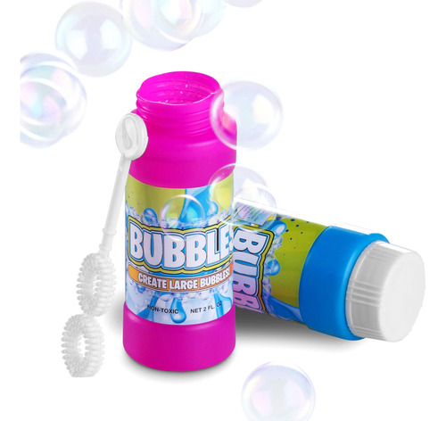 Burbujas Fiesta Niños Paquete 24 Botella 2oz Varitas Colores