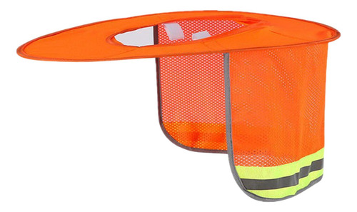 Protector Solar Para Casco, Protección Solar De Ala Naranja