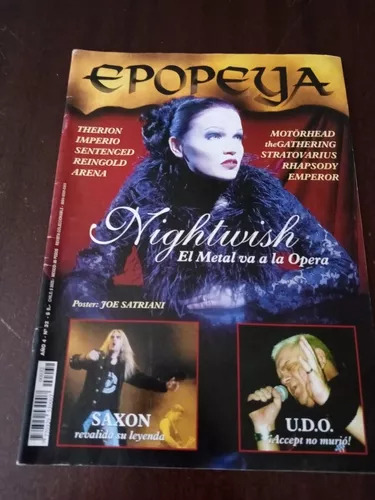 Revista Epopeya - Nightwish (año 2000) (Usado)