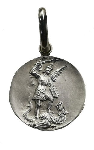 Medalla Plata 925 San Miguel Arcángel #131 Bautizo Comunión 