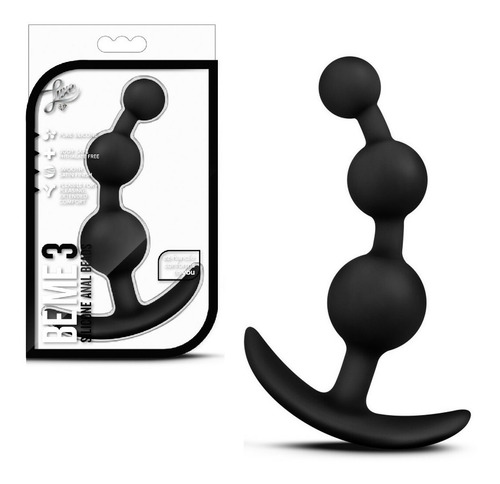 Sexo Anal Bolas Anales Estimulador Silicona Principiante Color Negro