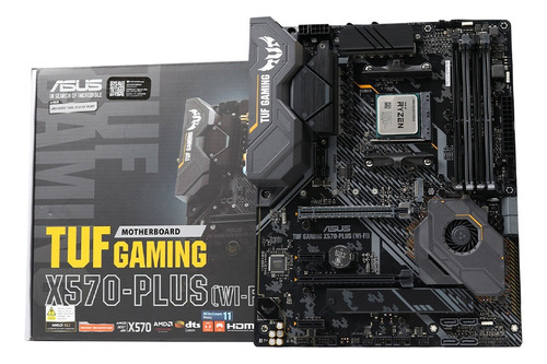 Motherboard Gamer Asus Tuf X570 Plus Wifi Amd Ddr4 Negro (Usado)