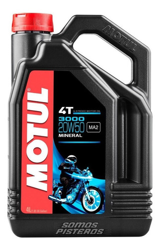 Aceite 3000 4t Mineral Motul 4l 20w50