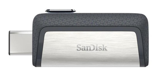 Memoria Usb Sandisk Ultra Dual Drive, 128gb, Usb C 3.0, Plat Plateado