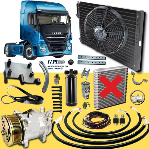 Kit Ar Condicionado Iveco 380 410 230 170e-22 Sem Evaporador