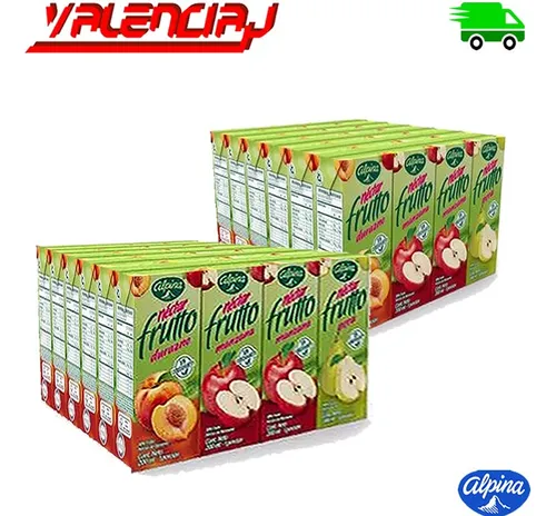 2 Alpina Frutto Nectar Jugos Surtidos 200ml X 24