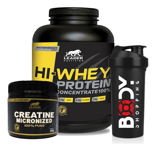 Hi Whey Protein + Creatina + Shaker - Leader Nutrition