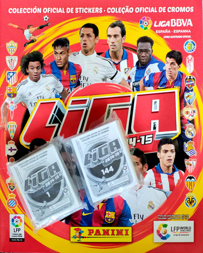 Álbum Campeonato Espanhol 2014-15 - Completo P/ Colar