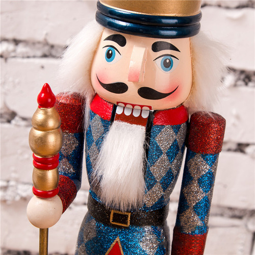 Figura De Madera Con Diseño De Soldado Cascanueces, 38 Cm