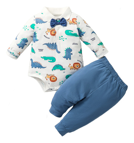 Conjunto Hibobi 3 Piezas De Algodón Para Bebé Niña Blanco 3-6 M