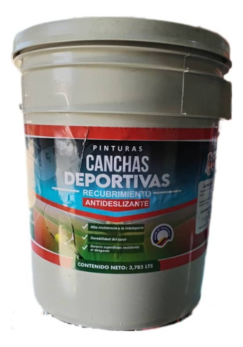 Pintura Para Cancha Colvent Azul Rey Cuñete 4gl