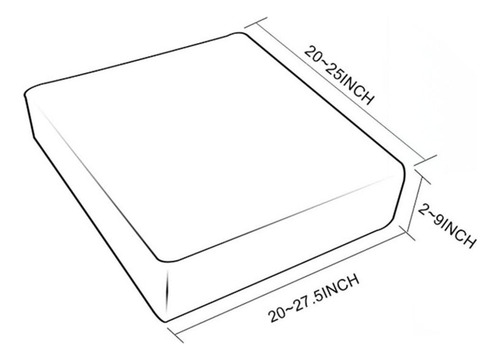 Cojín De Funda De Asiento De Sofá 3 Piezas