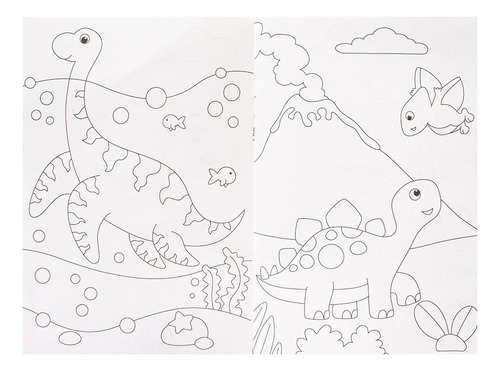 Um Mundo De Cor! Dinossauros, De Koral Books., Vol. 1. Editorial Todolivro, Capa Mole, Edição 1 Em Português, 2024
