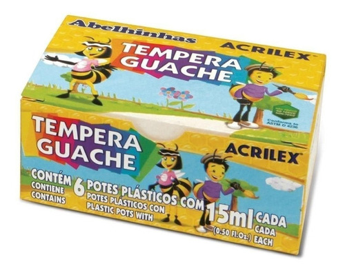 Guache, Tempera Acrilex, Atacado 500 Caixinhas Com 6 Guache.