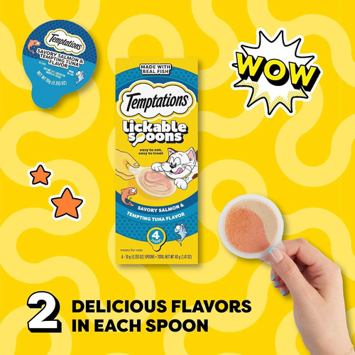 Temptations Lickable Spoons - 24 Cajas, 40 G C/u