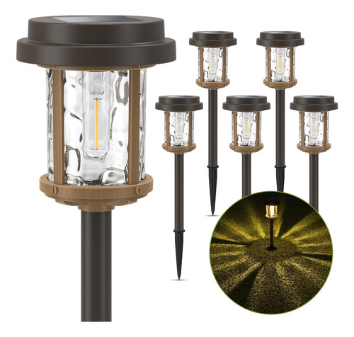 Luzes Solares Xmcosy+, Pacote Com 6 Pathway 15 Lm Ip65 À Pro