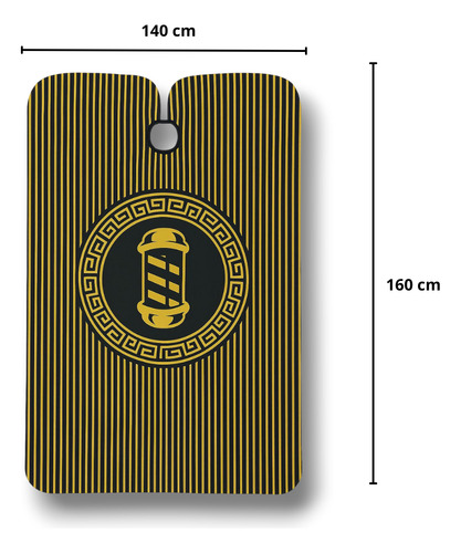 Kit Combo Set De 3 Capas De Barbería Peluquería Profesional Capa Polo De Barbería Amarillo
