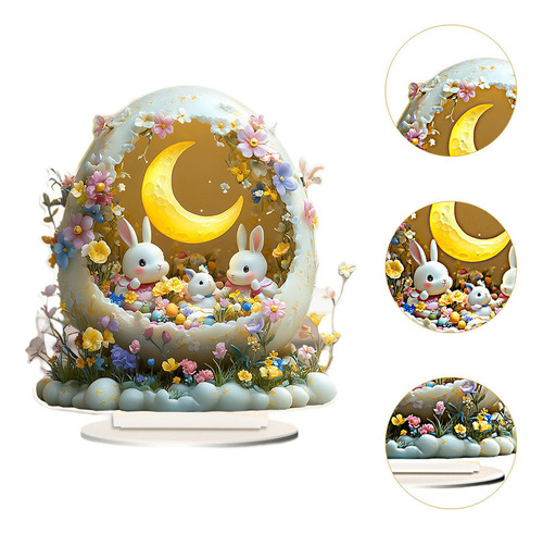 Figura De Coelho Da Páscoa Figura De Coelho Fofa 19x20cm