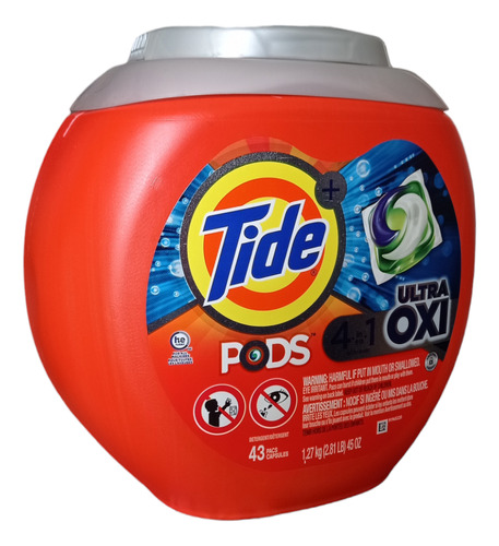 Detergente En Cápsulas Tide Pods 4 En 1, 43 Unid