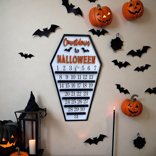 Calendario De Adviento De Halloween, Adornos De Regalo