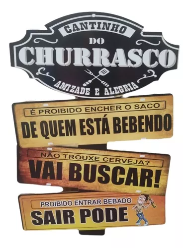 Placa decorativa Engraçadas 3 - Água e Fogo-30x20cm