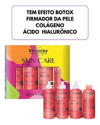 Kit Tratamento  Skin Care Anti - Rugas Firmador Da Pele