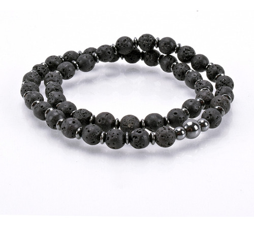 Pulsera Japa Mala 45 Cuentas Cs / Piedra Volcánica