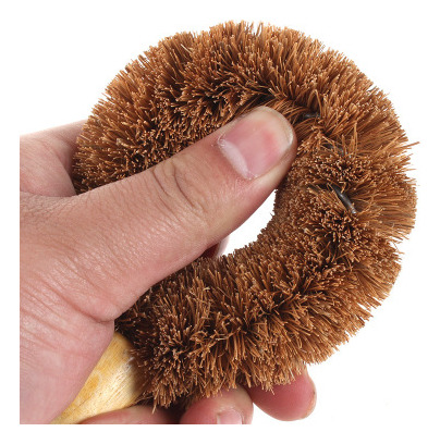 Cepillo Para Lavavajillas De Mango Largo Coir Brush