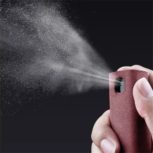 2 En 1 Portátil Teléfono Móvil Limpiador De Pantalla Niebla Spray