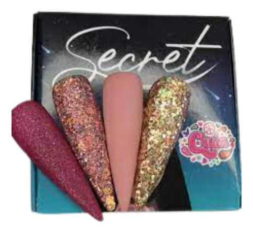 Coleccion De Acrilicos Secret 4 Pzas. Chula Nails