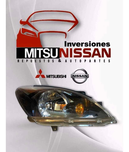 Faro Derecho Mitsubishi Lancer 2005-2015 Sincrónico