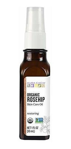 Aceite Cuidado Aura Cacia Orgánica De Rosa Mosqueta De La Pi