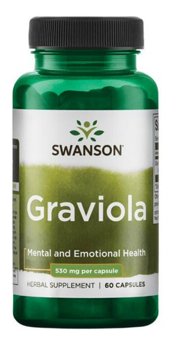 Graviola Made Usa Swanson 530mg 60cap Alta Calidad