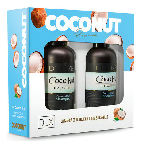  Pack Deluxe Premium  Coconut Shampoo+ Acondicionador 200ml