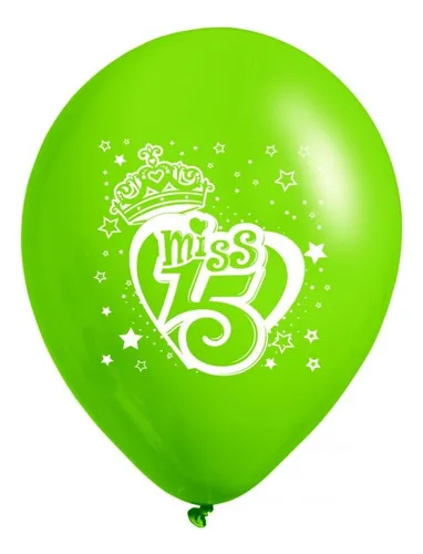 Paquete Globos Mis 15 Años Surtido X36 Unidades