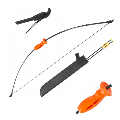Arco Recurvo Ek Archery Crusader 130cm 15libras Negr Juvenil