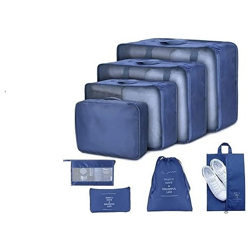 Set Organizador De Valija Para Viaje 7 Separadores