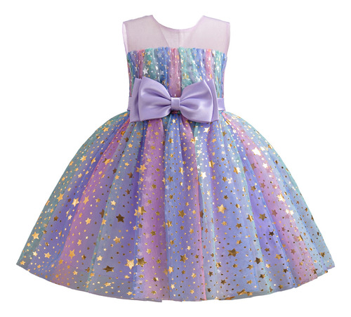 Vestido De Fiesta De Princesa Con Estampado De Estrellas Par