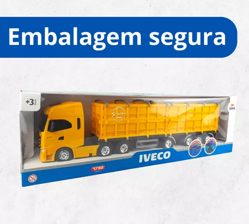 Brinquedo Caminhão Iveco Articulado Que Abre Usual