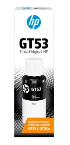 Tinta Hp Gt53 Negro Original