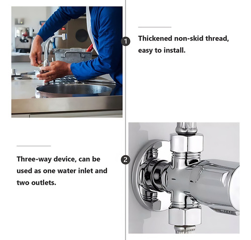 Llave Válvula Angular Doble En Acero Inoxidable De Baño