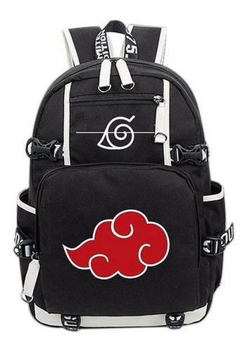 Imagen 1 de 4 de Anime Naruto Akatsuki Red Nube Mochila