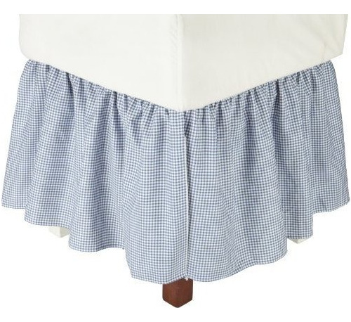 Ellis Curtain Logan Gingham Check Print Falda De Cama Co