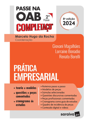 Passe Na Oab 2ª Fase Completaço®: Prática Empresarial - 8ª Edição 2024