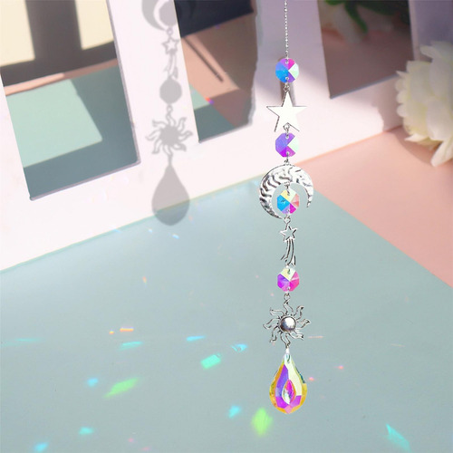 Aaa 2 Candelabro Wind Chimes Prismas De Cristal Colgante