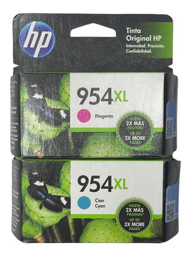 Cartuchos Kit X2 Hp 954xl Magenta+cian Originales