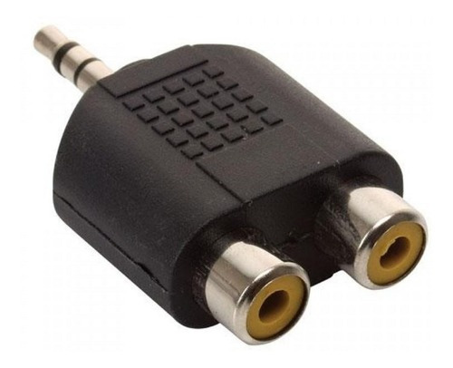 Imagen 1 de 1 de Adaptador 2 Rca Hembra A 1 Mini Plug Estereo Macho