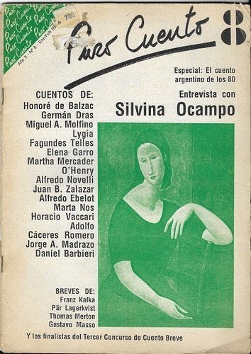 Puro Cuento: 1988__entrevista A Silvina Ocampo__ver Sumario