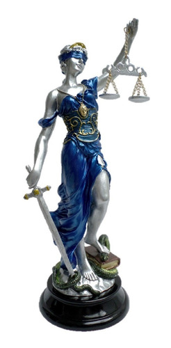 Dama Diosa Justicia 38cm En Resina Escultura Themis Abogados