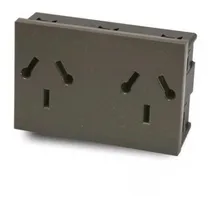 Comprar Modulo Toma Doble Combinado Cambre Negro 7999 Siglo Xxi Xxii